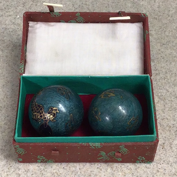 Chinese Baoding balls, vintage
